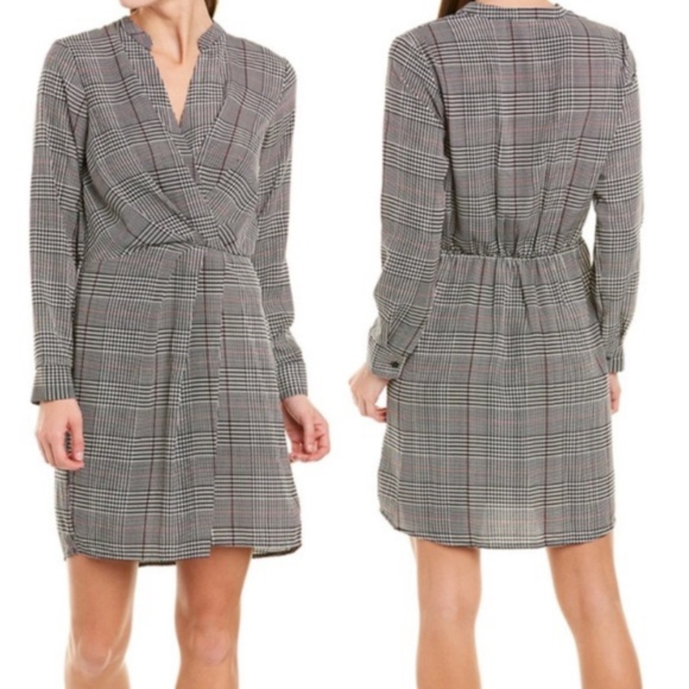 All in Favor Black Houndstooth Dress